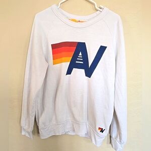 Aviator Nation Logo Pullover White Unisex Size S See Measurents